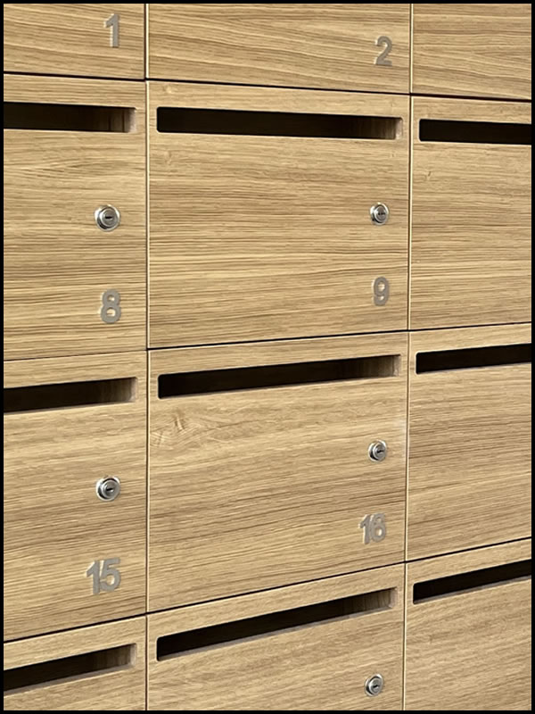 Højkapacitets Træ Postkasser