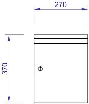 Vertikal Træ Postkasse